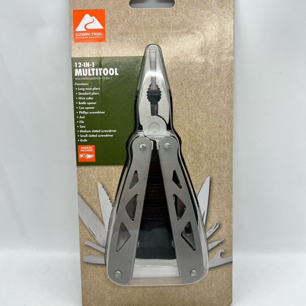 12 in 1 Multi Tool with Sheath New in Blister Package